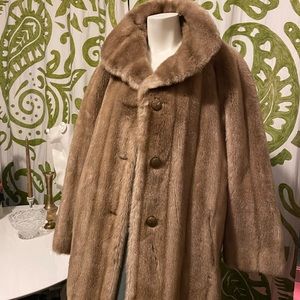 Vintage Minçara “Honey Mink” Faux Fur Coat